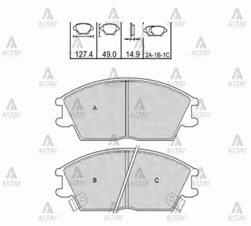 Hyundai Getz Ön Fren Balata OEM 58101-1CA00